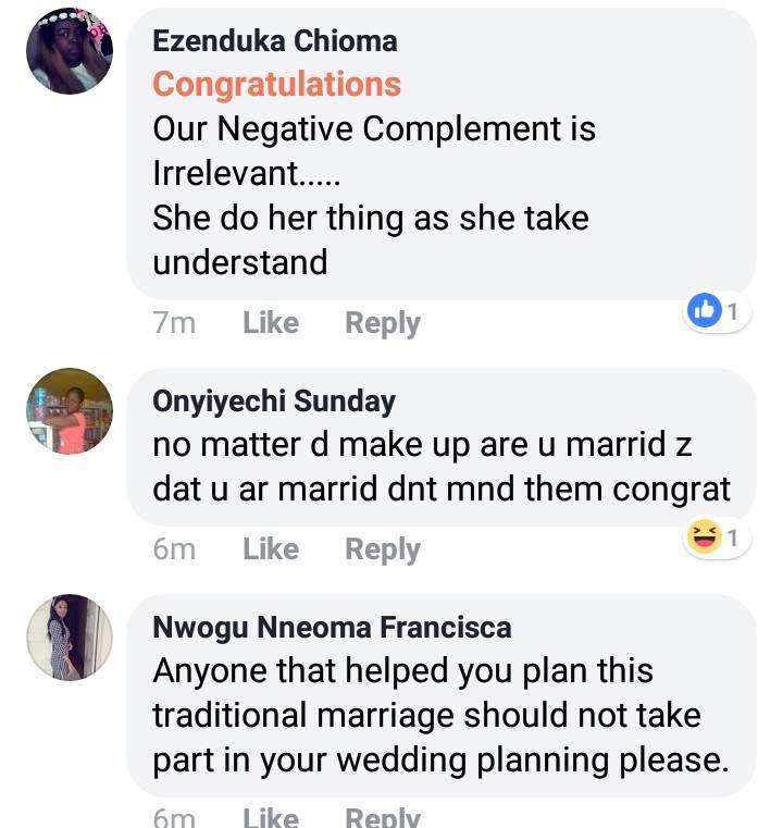 Excited bride mocked after she shared her traditional wedding photos online