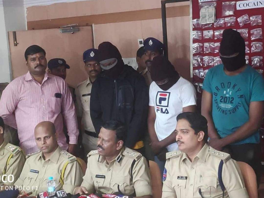 Two Nigerian drug peddlers arrested in India, 254 grams of cocaine seized from their possession