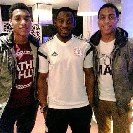 Nigerian football legend, Daniel Omokachi celebrates twin sons as they turn a year older