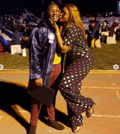 Omotola jalade Ekeinde's son graduates with honors from Eastern Mediterranean University in Cyprus