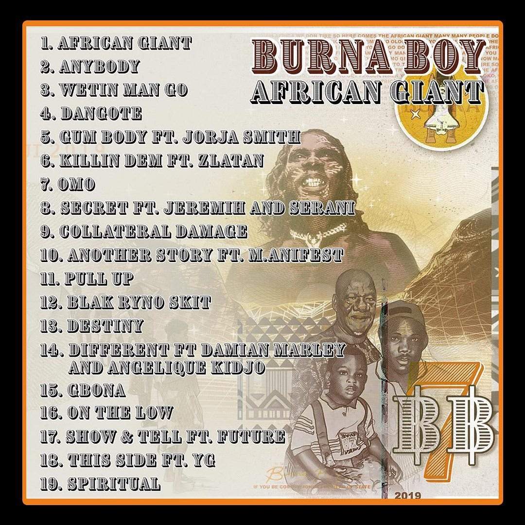 Burna Boy Features Bob Marley's Son And Others In New Album, Fans Reacts