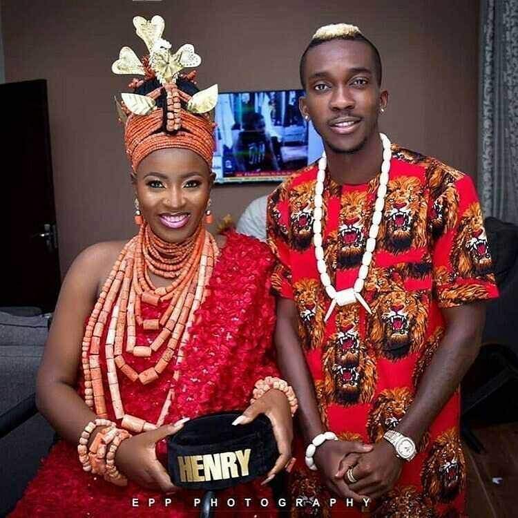 First photo from Super Eagles player, Henry Onyekuru's wedding