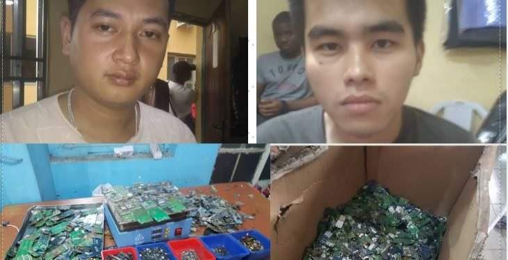 Chinese expatriates arrested for operating illegal toxic waste factory in Lagos (Photos)