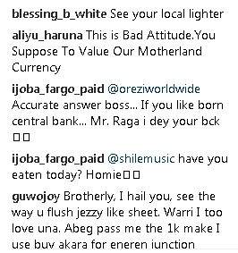 Orezi causes outrage on social media after burning Nigerian currency in new photo
