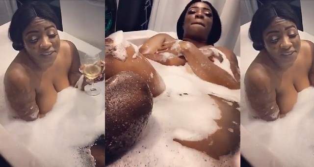 Anita Joseph shares naughty clip of herself in a bathtub with a man (Video)