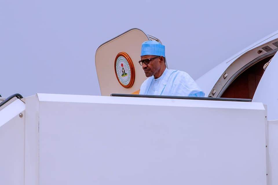President Buhari departs Katsina, arrives Abuja following election postponement