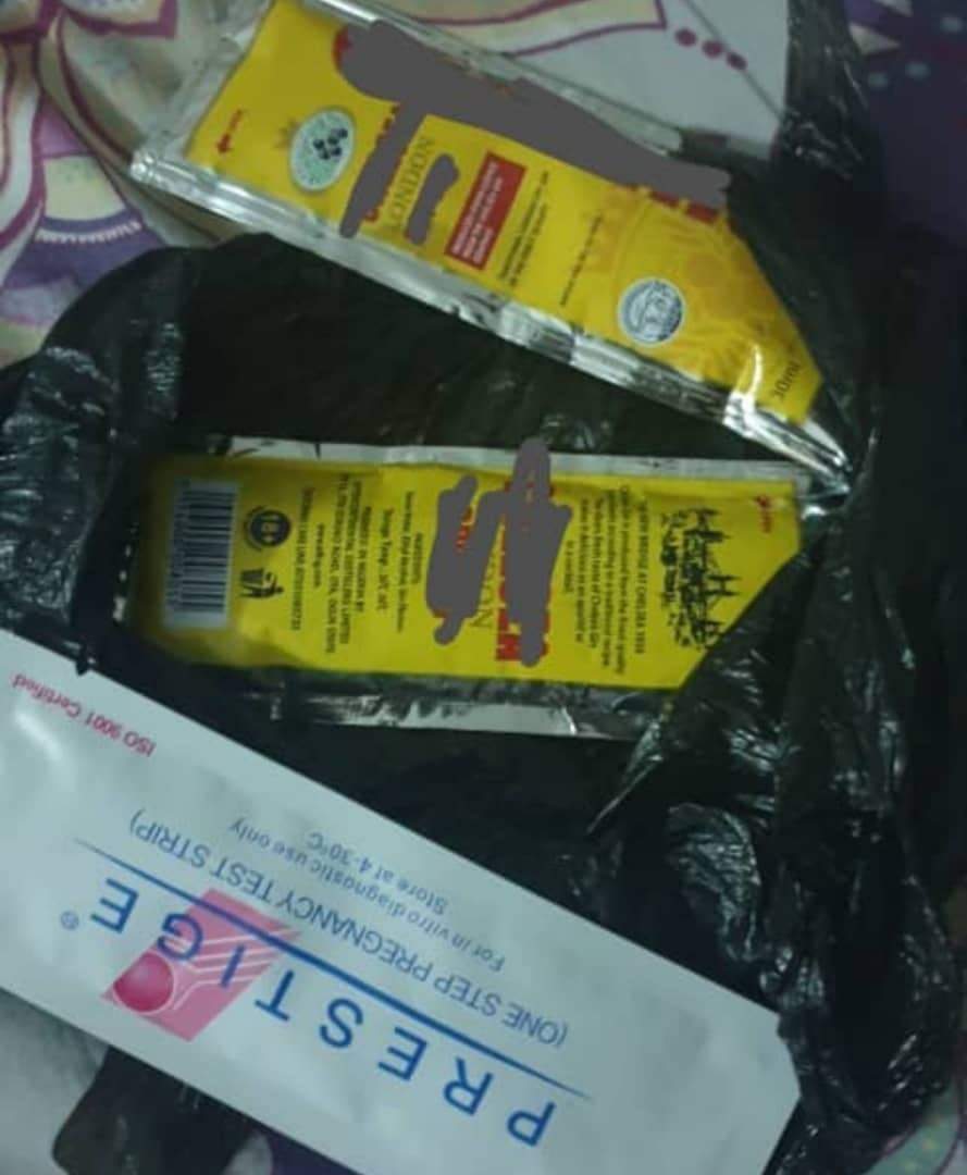 Photo: Items a Nigerian mum found in a potential nanny's