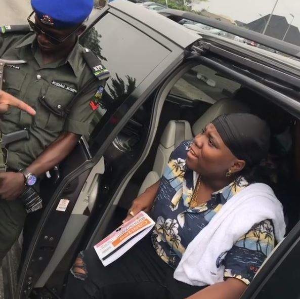 Police confront Singer, Teni for saying 'she will slap police' in her song (Video)