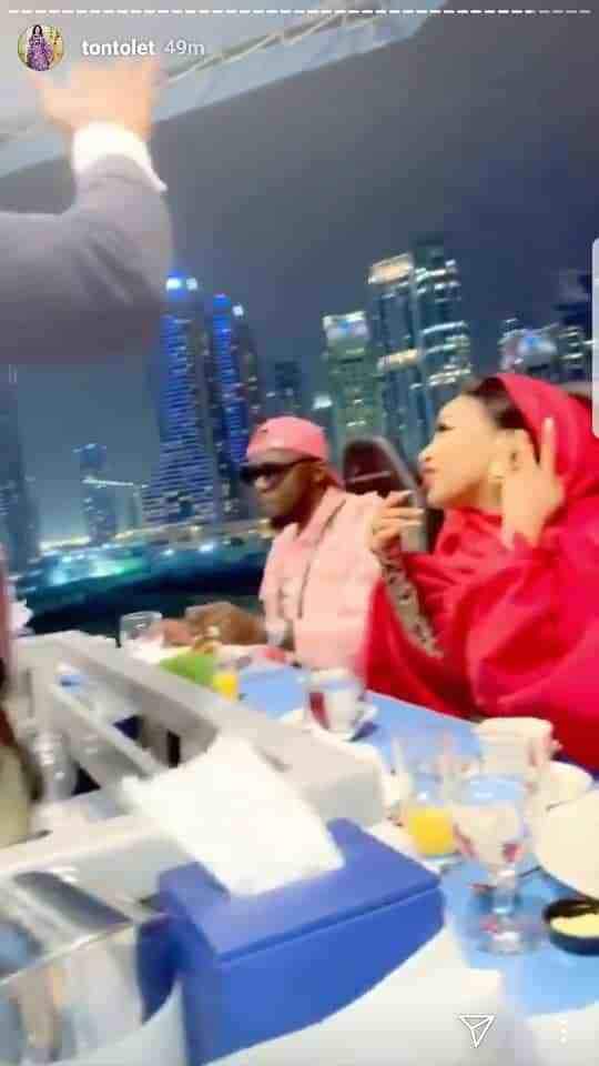 'I Love You' - Tonto Dikeh Flaunts Lover As She Goes On A Romantic Dinner With Him(Photos)