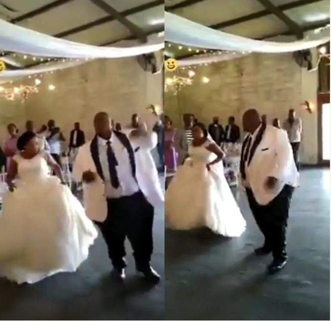 Bride and Her Plus-Sized Groom Rock The Dance Floor As Crowd Cheer Them