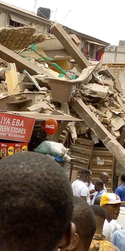 Another building collapses in Lagos Island. (Photos)