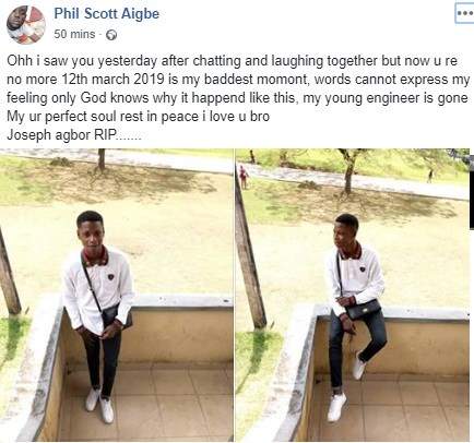 400 level student of CRUTECH is crushed to death by a 'drunk' 200 level student (graphic photo)