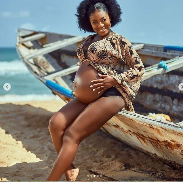 Actress Yvonne Jegede shares beautiful photos from her maternity shoot