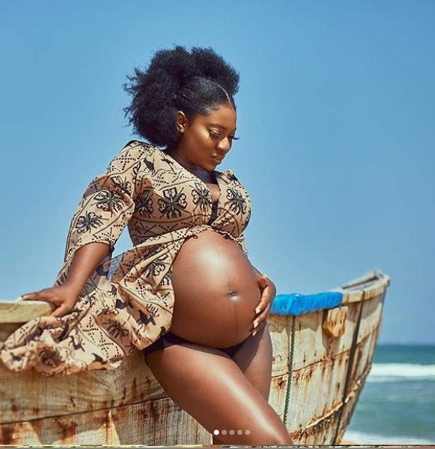 Actress Yvonne Jegede shares beautiful photos from her maternity shoot