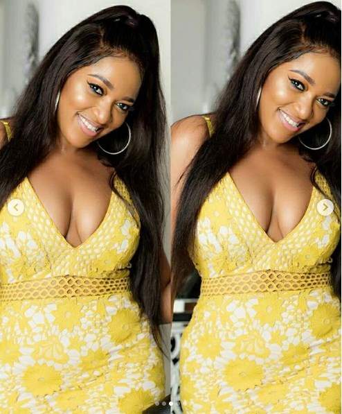 Actress, Rukky Sanda flaunts massive cleavage for the gram(Photos)