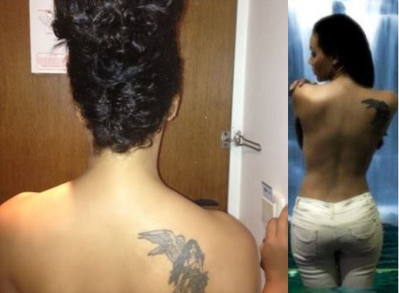 Top 10 Nollywood actresses with the sexiest tattoos - Tonto Dikeh's own is massive!