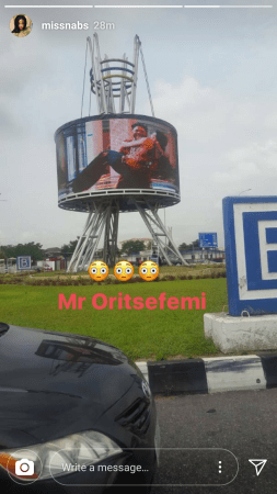 Oritsefemi Spends Millions On Lekki-Ikoyi Electronic Billboard To Display His Pre-Wedding Pictures