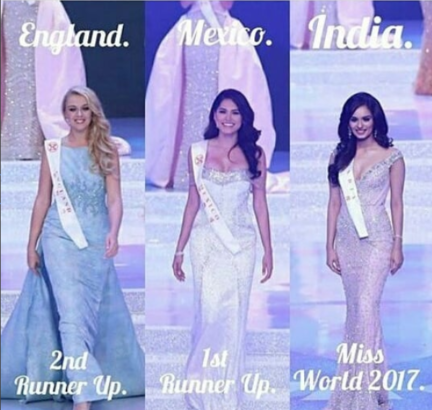 Miss India Manushi Chhillar Wins Miss World 2017