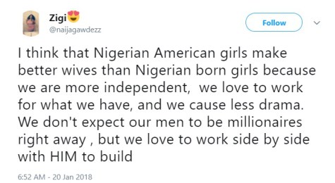 'Nigerian Girls In America Make Better Wives Than Nigerian-Born Girls' - Lady Reveals