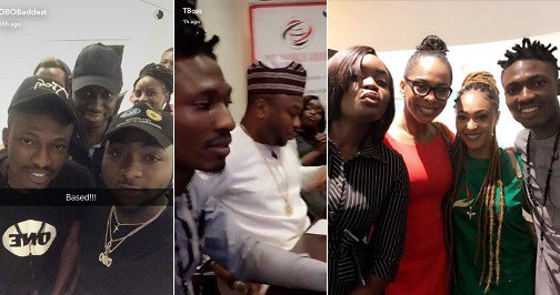 Efe meets with Davido, Tonto Dike's Estranged Husband, Churchill & Rosaline Meurer (Photos)