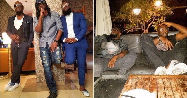 Something Is Cooking! Jim Iyke Spotted With P-Square And Timaya (Photos)