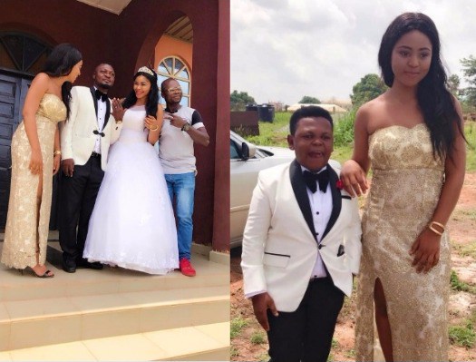 Regina Daniels & Osita Iheme on maid of honour & best man duty as Prince Nwafor weds (Photos)