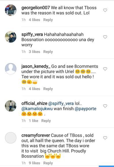 TBoss Fans Come for Payporte for Accrediting a Sold Out Dress to Uriel instead of TBoss