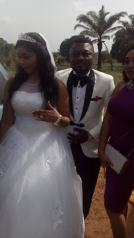 Regina Daniels & Osita Iheme on maid of honour & best man duty as Prince Nwafor weds (Photos)