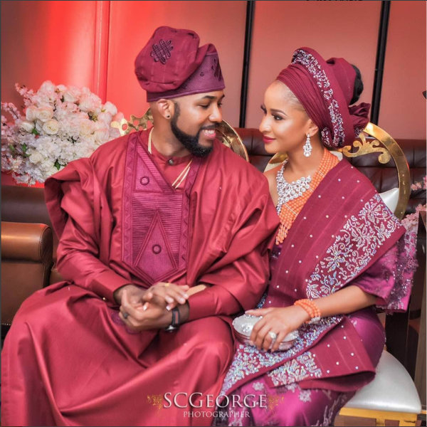 Official Photos From Banky W and Adesua Atomi's Introduction