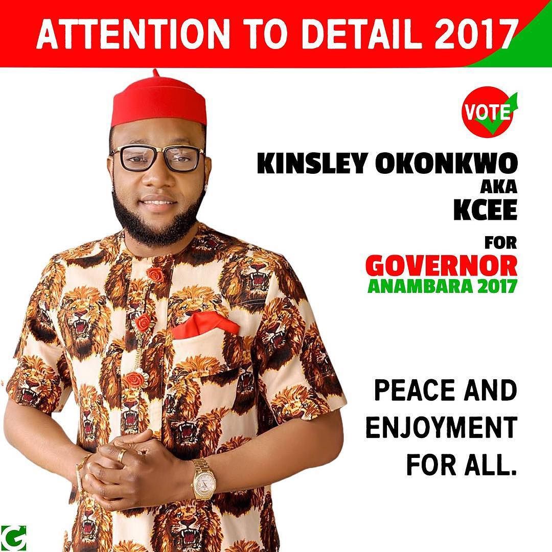 ' My Ambition To Become Governor Is Not A Joke' - Kcee