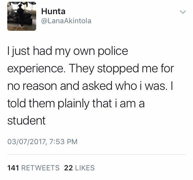 Twitter user narrates how policemen 'robbed him at gunpoint' in Lagos