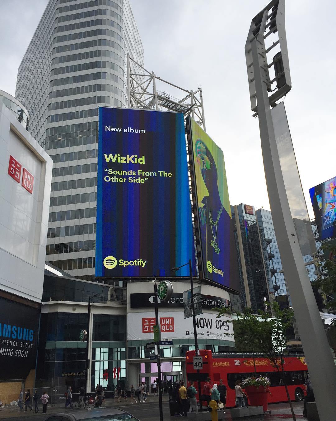 Wizkid's Album Cover spotted on Canadian Billboard