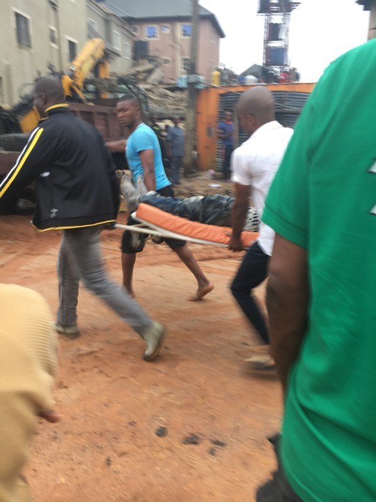 Breaking: 6 People Including Corper Feared Trapped As Building Collapses In Owerri, Imo State (Photos)