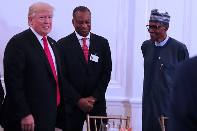 President Buhari attends Lunch hosted by US President Donald Trump at the sidelines of 72nd Session of the United Nations General Assembly in New York on 20th Sept 2017