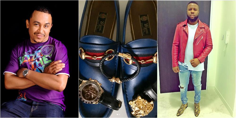 "Authentic Everything" - Hushpuppi Praises Cool FM OAP Daddy Freeze For His Original Gucci Shoe