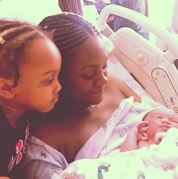 Jude Okoye and wife, Ifeoma welcome their 2nd child, a baby girl, in the U.S