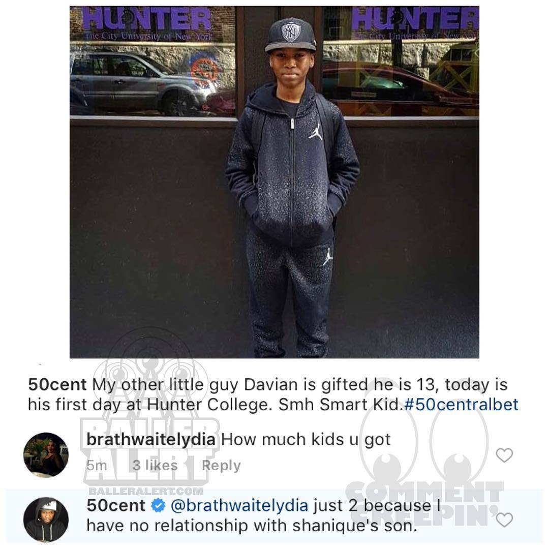 'I Have No Relationship With Him' - 50 Cent Disowns His Eldest Son Marquise