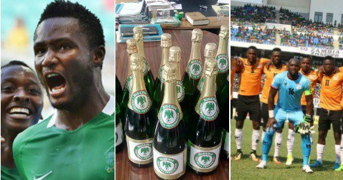 Photos Of NFF Branded Wine For Super Eagles To Pop After Saturday's Match