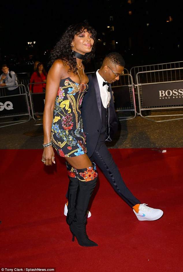 Wizkid was Naomi Campbell's Date at the GQ Men of the Year Awards (Photos)