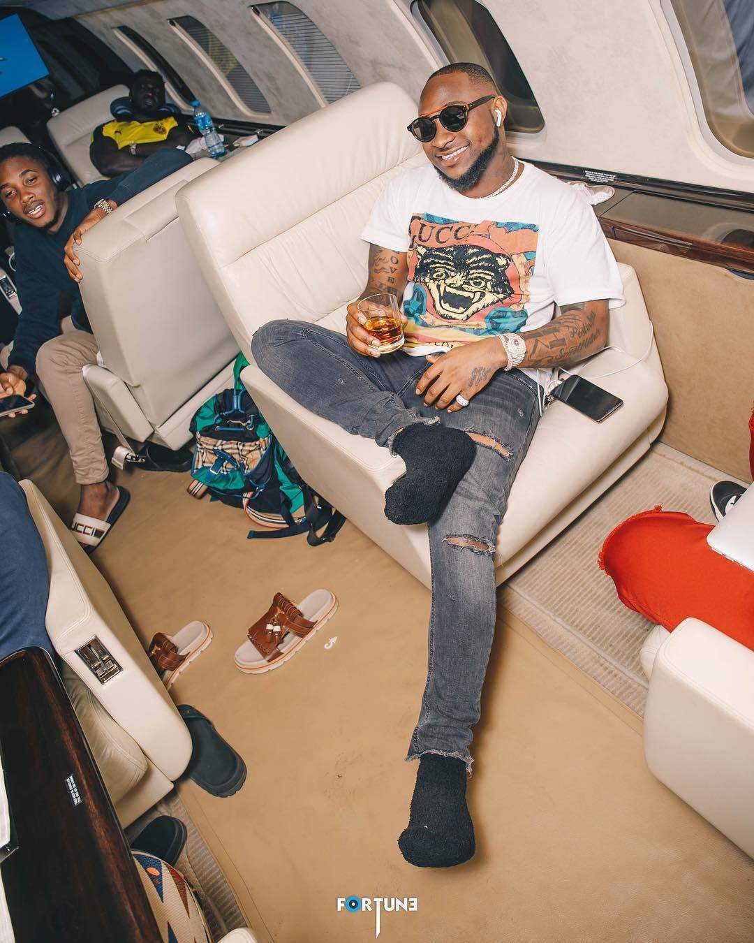 Davido arrives in Liberia ahead of the country's biggest concert of the year