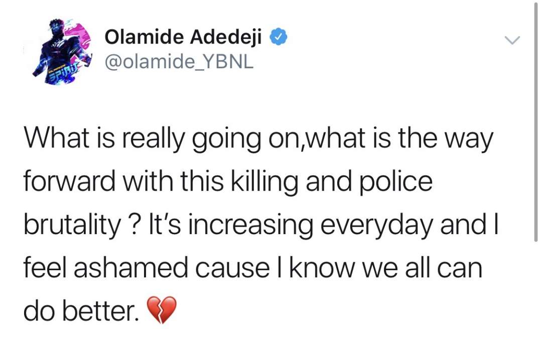 Olamide Advises Nigerians on Handling Police