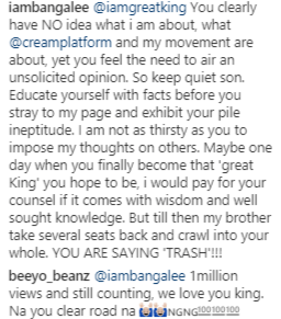 DBanj replies follower who advised him to quit music