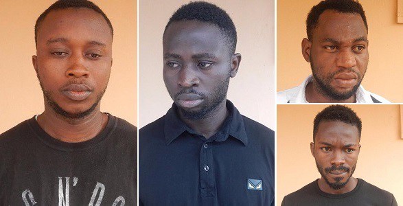 EFCC Arrests 4 Yahoo Boys In Ibadan