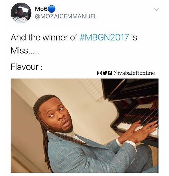 Nigerians Come For Flavour, Warns Him Not To Go After The New MBGN 2017.