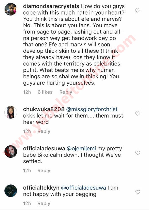 'I have your lesbian s*x tape, you have done series of abortion' - Efe Fans rips Marvis to shreds