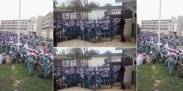 Women In Aso-Ebi Allegedly Denied Entry To Bukola Saraki's Daughter's Wedding. (Photos)
