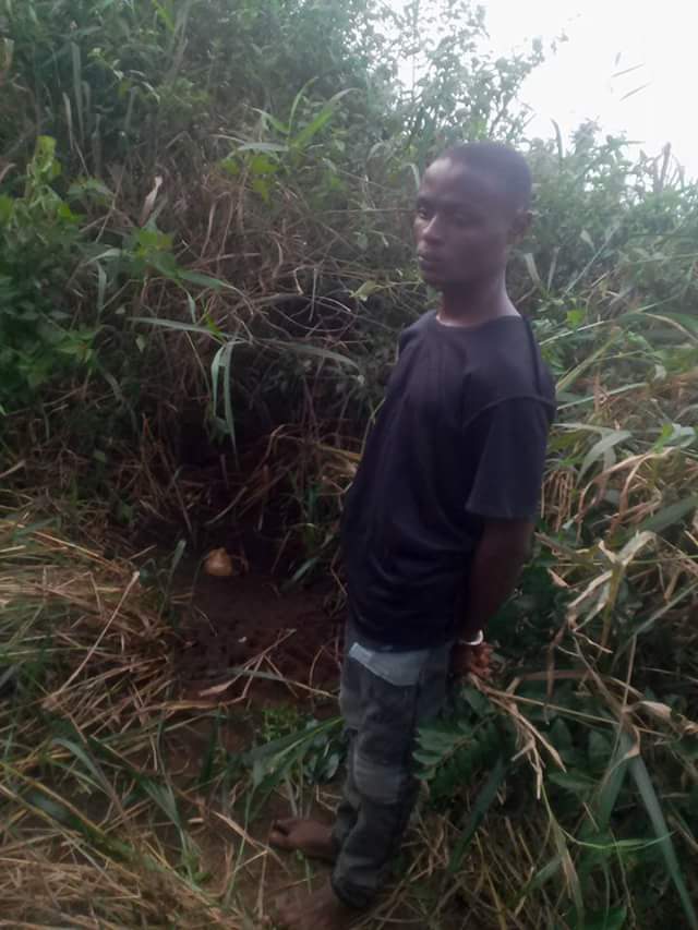 Cultists lure okada man into a forest in Imo State.. They killed and buried him in a shallow grave (Photos)