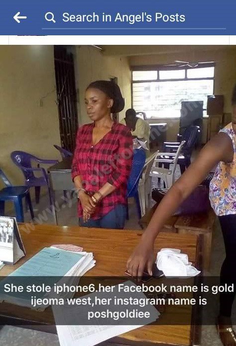 Abuja based slay queen steals her friend's N125,000 iPhone (Photos)