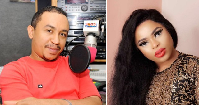 "Look At This Recycled Tampon" - Daddy Freeze Claps Back At Bobrisky After He Called Him Out.