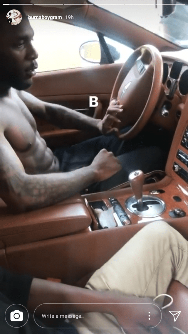 Burna Boy Flaunts His New Bentley Whip. (Photos)